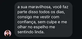 Um feedback de um cliente via mensageiro 3